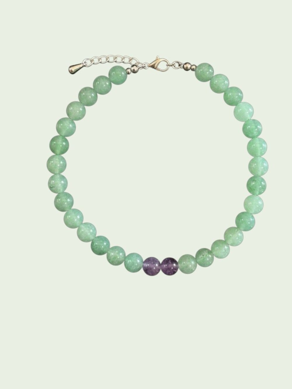 Aventurine & Amethyst 48.00 Carats Beaded Bracelet
